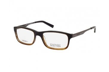 Image of Kenneth Cole Reaction KC0733 Eyeglass Frames - Shiny Dark Brown Frame Color