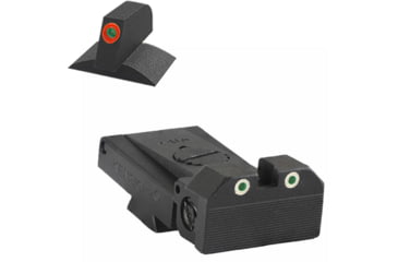 Image of Kensight Bomar BMCS Beveled Blade Adjustable Target 1911 Rear Night Sight Set w/Deep Sight Notch, Beveled Blade, Black, 980-099