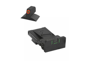 Image of Kensight Bomar BMCS 3 Tritium Bar Rounded Blade 1911 Night Sight w/ 0.200in Contoured Front Sight, Orange, 980-038