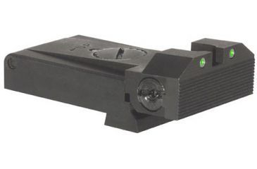 Image of Kensight Certain Glock Adjustable Sight, Beveled Blade, 0.077in Tritium Inserts, Black, 860-793