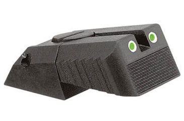 Image of Kensight DAS 1911 Defense Adjustable Rear Sight Tritium Insert Night Sight w/ Serrated Blade, Elevation Only, Black, 860-629