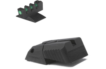 Image of Kensight DAS Contoured Profile Fiber Optic Adjustable for Elevation Only Rear 1911 Sight, Black, 940-639