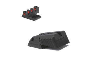 Image of Kensight DAS Flat Profile Fiber Optic Adjustable for Elevation Only Rear 1911 Sight, Black, 930-639