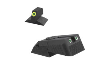 Image of Kensight Serrated Blade DAS Adjustable Tritium Rear Night Sight, Green, 990-629