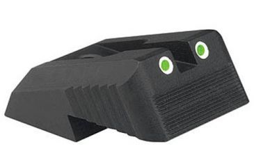 Image of Kensight DFS 1911 Defense Fixed Rear Sight Tritium Insert Night Sight w/ Serrated Blade, Black, 860-622