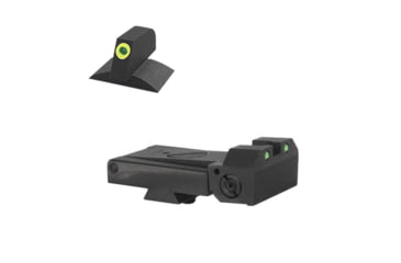 Image of Kensight Kimber Adjustable Sight Set w/Rounded Blade, Green, 990-263