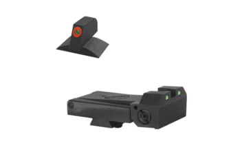 Image of Kensight Kimber Adjustable Sight Set w/Rounded Blade, Orange, 980-263