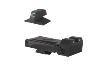 Image of Kensight Kimber Adjustable Tritium Rear Sight, 0.077in TRIJICON Tritium Inserts, Fits KIMBER 1911s with Factory-Installed Adjustable Rear Sights and the Dovetail Front Sight, 0.200in Tall, Black, 970263