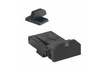 Image of Kensight LPA TRT Beveled Serrated Blade Flat Profile Adjustable Target 1911 Rear Sight, Black, 960-083