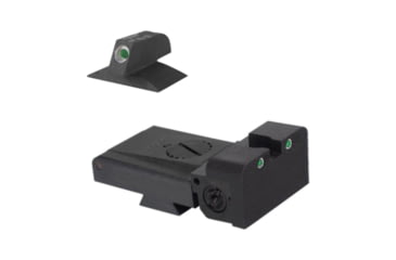 Image of Kensight LPA TRT Rounded Blade Contoured Tritium Adjustable Rear Night Sight, Black, 970-253