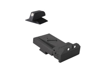 Image of Kensight Ruger SR1911 Adjustable Contoured Base Arctic White Dot Sight Set, Black, 972-066