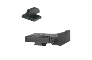 Image of Kensight Ruger SR1911 Adjustable Flat Base Sight Set w/Rounded Blade, Black, 962-063