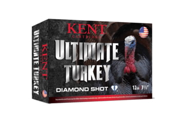 Image of Kent Cartridge Ultimate Turkey Diamond Shot 12 Gauge 2 1/4oz 3.5in 5 Shot Shotgun Ammo, 10 Rounds, C1235TK63-5