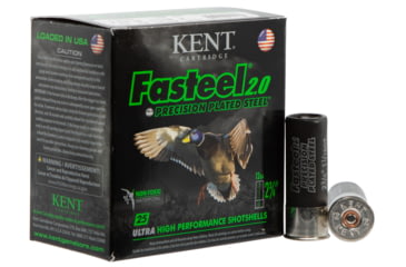 Image of Kent Cartridge Fasteel 2.0 12 Gauge 1-1/16oz 2.75in 2 Shot Shotgun Ammo, 25 Rounds, K122FS30-2