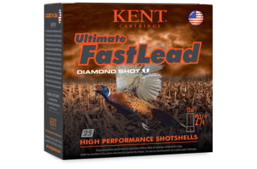 Image of Kent Cartridge Ultimate Fast Lead 12 Gauge 1 1/4 Oz 2.7in 4 Shot Shotgun Ammo, 25 Rounds, K122UFL36-4