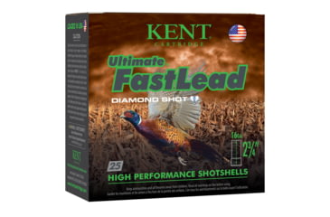 Image of Kent Cartridge K162UFL285 Ultimate Fast Lead 16 Gauge 2.75 1 Oz 5 Shot 25 Bx/