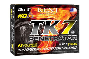 Image of Kent Cartridge T203TK407 TK7 Penetrator 20 Gauge 3.00 1 3/8 Oz 7 Shot 5 Bx/ 20