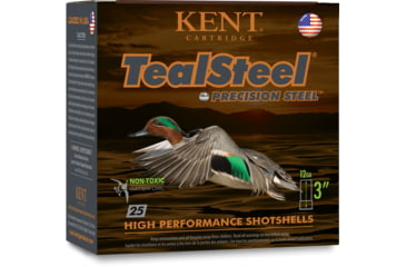 Image of Kent Cartridge TealSteel Precision Steel 12 Gauge 1 1/4oz 3in 5 Shot Shotgun Ammo, 25 Rounds, KTS12336-5