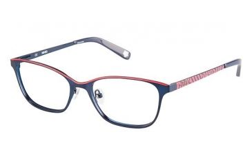 Image of Kenzo 2242 Progressive Prescription Eyeglasses - Frame NAVY/RED, Size 53/17mm KZ224202