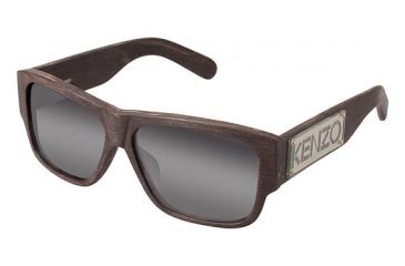 Image of Kenzo 3167 Progressive Prescription Sunglasses KZ316703 - Frame Color Matte Dark Wood