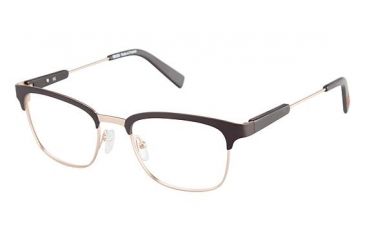 Image of Kenzo 4201 Progressive Prescription Eyeglasses - Frame BLACK/GOLD, Size 53/20mm KZ420102