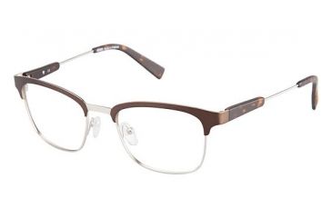 Image of Kenzo 4201 Progressive Prescription Eyeglasses - Frame CHOCOLATE/SILVR, Size 53/20mm KZ420103