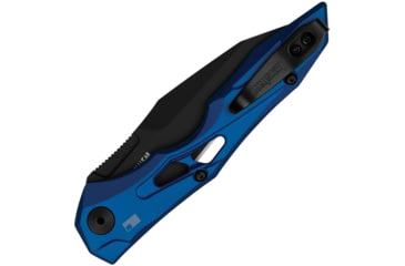 Image of Kershaw Auto Launch 13 Button Lock Folding Knife, 3.5in, CPM 154, Plain Wharncliffe Blade, Blue 6061-T6 Aluminum Handle, 7650BLU