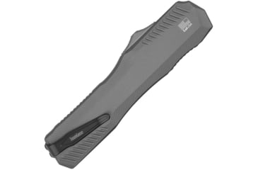 Image of Kershaw Livewire OTF 3.3in Automatic Folding Knife by Matt Diskin, 3.3in, CPM MagnaCut Stonewash Spear Point Blade, Gray Aluminum Handle, 9000GRY