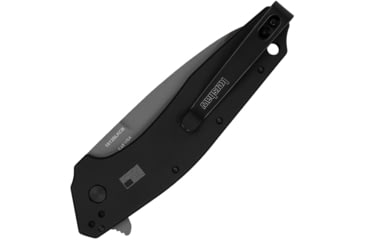 Image of Kershaw Dividend Composite Folding Knife, 3 in, CPM-D2 Steel, Wharncliffe Blade, Anodized Aluminum Black Handle, 1812BLKCB