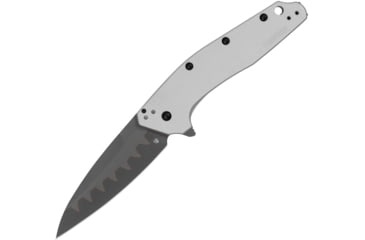 Image of Kershaw Dividend Composite Folding Knife, 3 in, CPM-D2 Steel, Wharncliffe, Anodized Aluminum Gray Handle, 1812BBCB