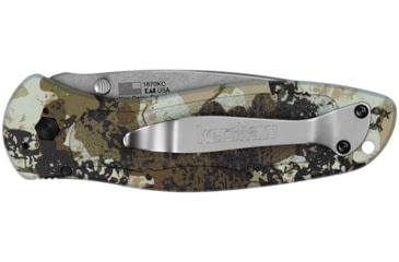 Image of Kershaw Blur Assisted Opening Folding Knife, 3.4 in, 14C28N, Recurve Blade, Aluminum, Camo Handle, 1670KC
