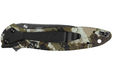 Image of Kershaw Leek Assisted Opening Folding Knife, 3 in, 14C28N, Drop Point, Aluminum, Camo Handle, 1660KC