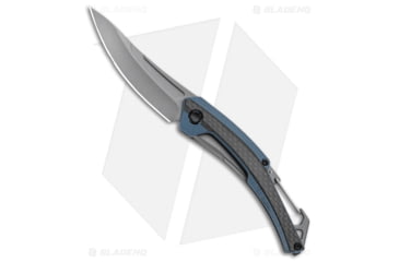 Image of Kershaw Reverb Xl by Originals Folding Knife, 3.00in, 8Cr13MoV, Drop Point Blade, Carbon Fiber, G-10, Black Handle, Black/Gray, 7.25 inch, BHQ-94081