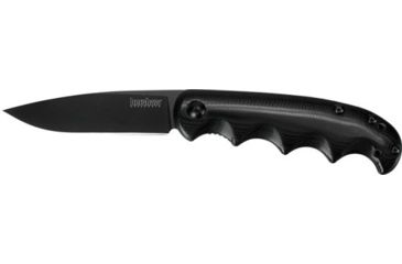 Image of Kershaw Al Mar AM-5 Assisted Opening Folding Knife, 3.5 in, 8Cr13MoV, Drop Point, Satin Finish, G10, Black Handle, 2340X