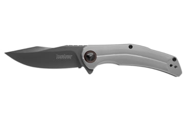 Image of Kershaw Believer Assisted Opening Folding Knife, 3.25in, 8Cr13MoV, Drop Point Blade, Stainless Steel, Silver/Gray Handle, 2070