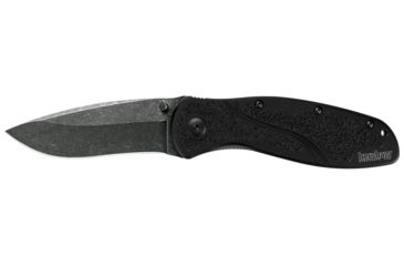 Image of Kershaw Blur Assisted Open Folding Knife,3.4in Sandvik 14C28N BlackWash Steel Plain Blade,6061-T6 Anodized Aluminum Handle w/Trac-Tec Inserts