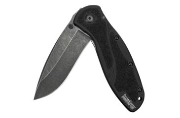 Image of Kershaw Blur Assisted Open Folding Knife,3.4in Sandvik 14C28N BlackWash Steel Plain Blade,6061-T6 Anodized Aluminum Handle w/Trac-Tec Inserts