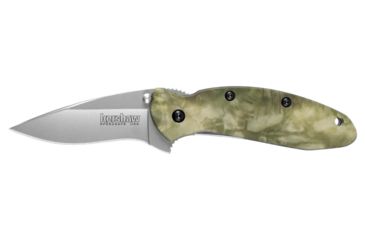 Image of Kershaw Camo Scallion Cutting Knife, 2.28in. Blade, High Carbon Stainless Steel, Anodized Aluminum