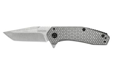 Image of Kershaw Cathode Assisted Opening Folding Knife, 2.25in, 4Cr14, American Tanto Blade, Stainless Steel, Stainless Steel Handle, 1324