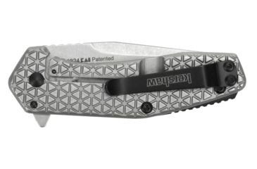 Image of Kershaw Cathode Assisted Opening Folding Knife, 2.25in, 4Cr14, American Tanto Blade, Stainless Steel, Stainless Steel Handle, 1324