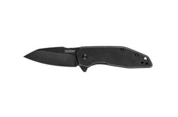 Image of Kershaw Gravel Assisted Opening Folding Knife, 2.5 in, 8Cr13MoV, Drop Point, Black Oxide Blade, Stainless Steel, Black Oxide Handle, 2065X