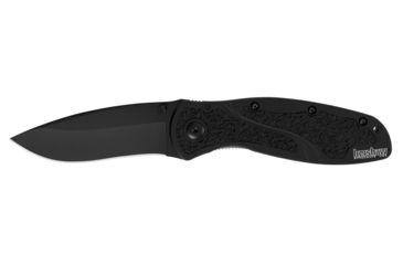 Image of Kershaw K.O. Blur, Black Aluminum w/Trac-Tec Insert, Plain K1670BLK