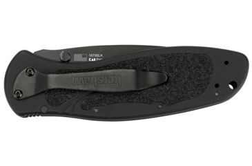 Image of Kershaw K.O. Blur, Black Aluminum w/Trac-Tec Insert, Plain K1670BLK