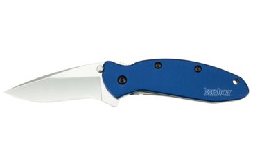 Image of Kershaw K.O. Scallion, Navy Blue Anodized Aluminum Handle, Plain K1620NB