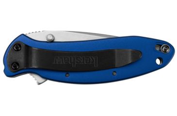 Image of Kershaw K.O. Scallion, Navy Blue Anodized Aluminum Handle, Plain K1620NB