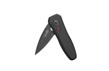 Image of Kershaw Launch 4 Automatic Folding Knife, 1.9in CPM 154 Spear Point Blade, Cerakote Finish, Black Aluminum Handle, 7500BLK