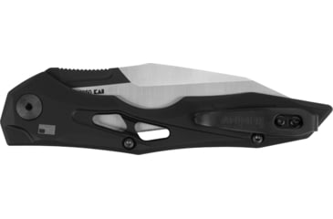 Image of Kershaw Auto Launch 13 Button Lock Automatic Folding Knife, 3.5in, CPM 154, Wharncliffe Blade, Black Cerakote, Black Aluminum Handle, 7650