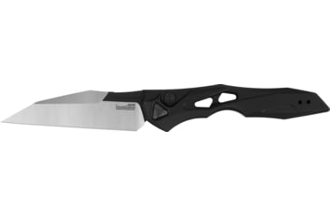 Image of Kershaw Auto Launch 13 Button Lock Automatic Folding Knife, 3.5in, CPM 154, Wharncliffe Blade, Black Cerakote, Black Aluminum Handle, 7650