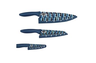 Image of Kershaw Pkhd Dc Kitchen Knives Set, Coated Carbon Stainless Blades, Molded Resin Handles, Duck Call Camo, DHKS0300