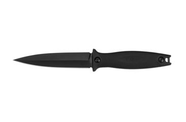 Image of Kershaw Secret Agent Fixed Blade Knife, 4.4 in, 8Cr13MoV, Spear Point Blade, Rubberized Co-Molded Black Handle, 4007